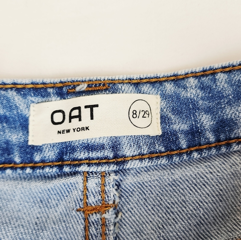 Oat New York High Rise  Cloud Luxe Jeans Shorts - Picture 6 of 9